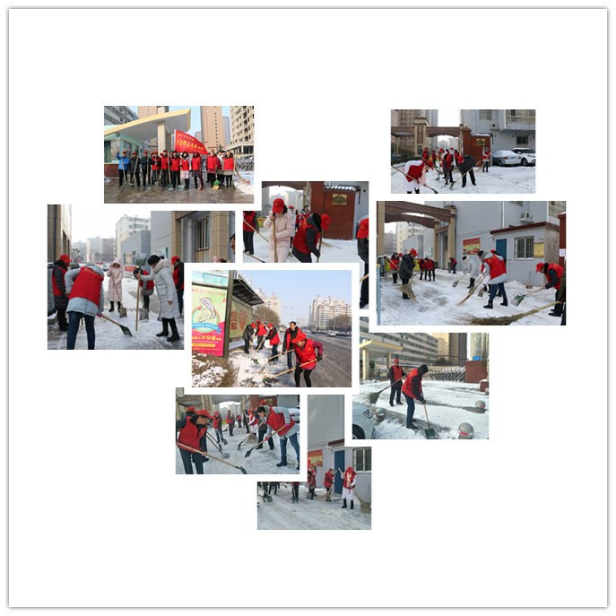 志愿清扫积雪简报701